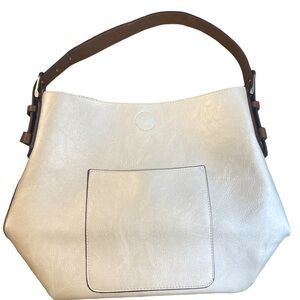A New Day Pearlescent Champagne Soft Hobo Bag